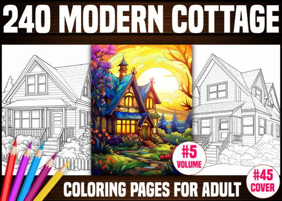 240 Modern Cottage Coloring Pages – KDP: A Strategic Creative Asset for Designers, Educators, and Entrepreneurs