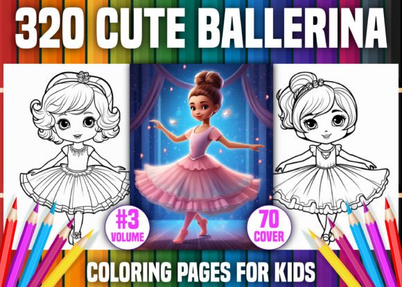 320 Cute Ballerina Coloring Pages - KDP