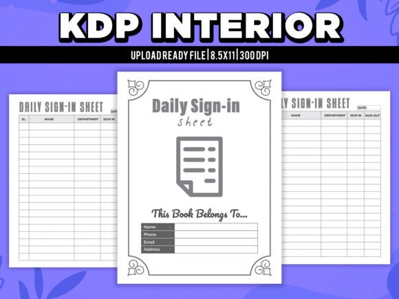Daily Sign-in Sheet Printable PDF