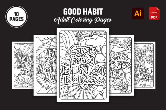 Good Habit Adult Coloring Pages 2