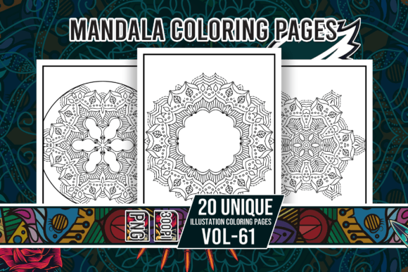 Mandala Coloring Pages Vol-61 Interiors: Calm, Creativity, and KDP Success—All in One Download