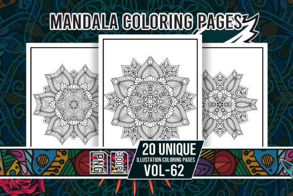 Mandala Coloring Pages Vol-62 Interiors