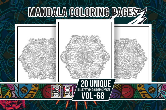Mandala Coloring Pages Vol-68 Interiors