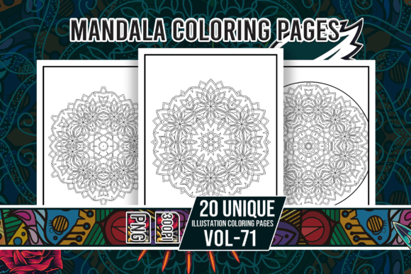 Mandala Coloring Pages Vol-71 Interiors