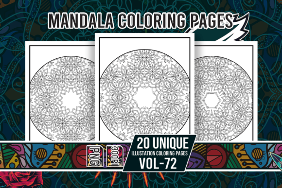 Mandala Coloring Pages Vol-72 Interiors: A Creative Resource for Every Need