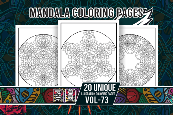 Mandala Coloring Pages Vol-73 Interiors