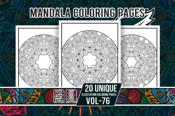 Mandala Coloring Pages Vol-76 Interiors