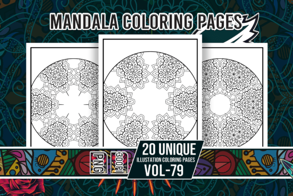 Mandala Coloring Pages Vol-79 Interiors