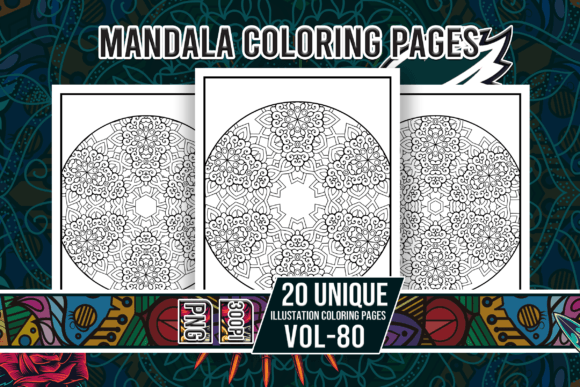 Mandala Coloring Pages Vol-80 Interiors