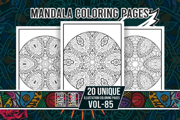 Mandala Coloring Pages Vol-85 Interiors