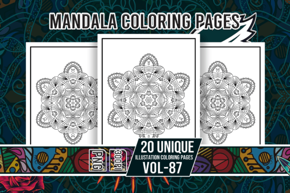 Mandala Coloring Pages Vol-87 Interiors