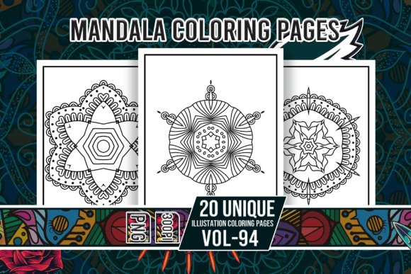 Mandala Coloring Pages Vol-94 Interiors