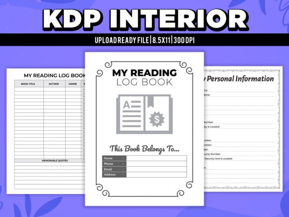 My Reading Tracker Log Book Planner
